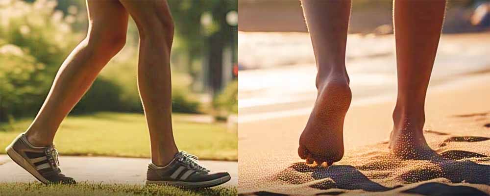 नंगे पैर या जूते पहनकर वॉक करें? जानें सही तरीका और अधिक फायदा
