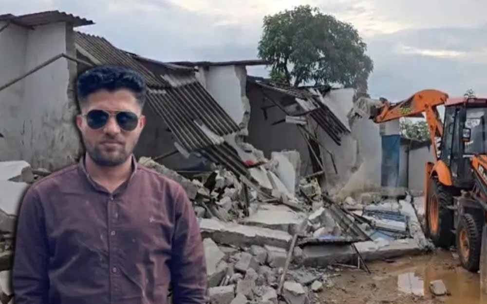 मुकेश चंद्राकर हत्याकांड में कड़ा एक्शन, आरोपी के ठिकानों पर चला बुलडोजर