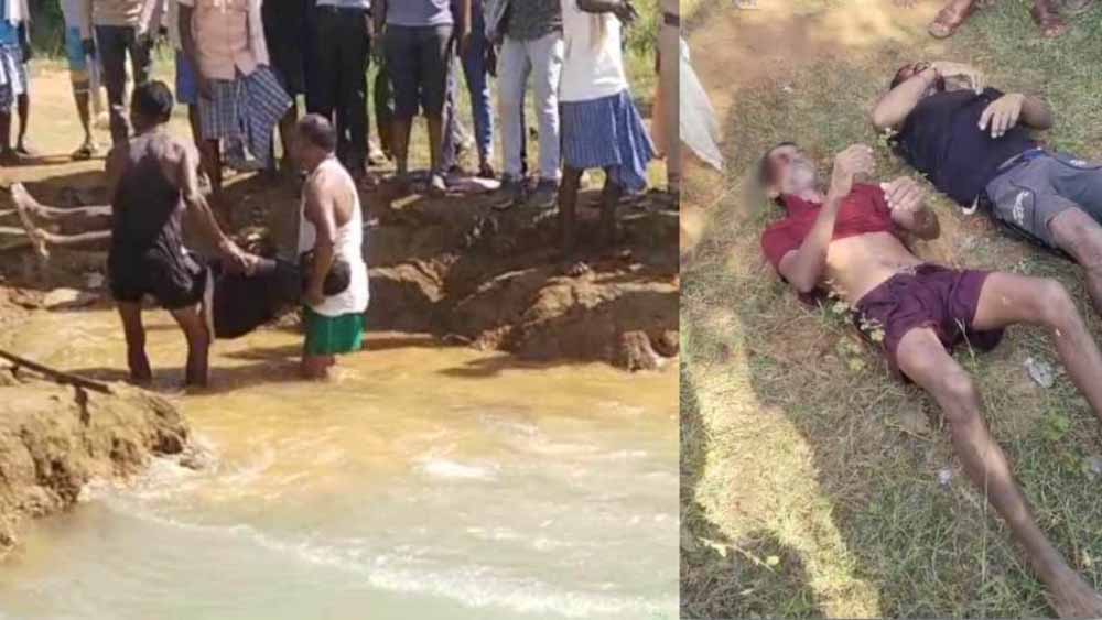 मधुमक्खी हमले से बचने के चक्कर में पिता-पुत्र की तालाब में डूबकर मौत