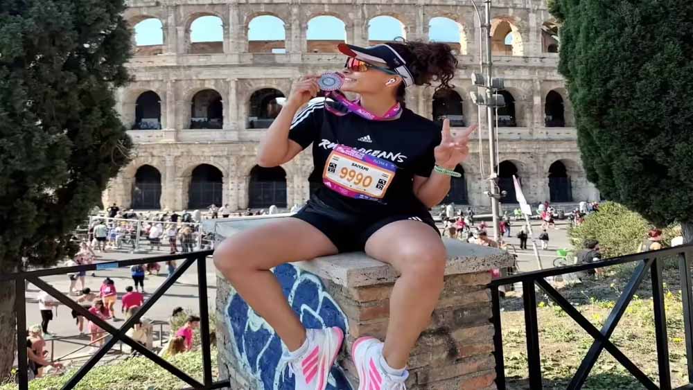 सायमी खेर ने ‘रोमन हॉलिडे’ को बनाया एक यादगार मैराथन अनुभव, रोम 2025 मैराथन में हिस्सा लिया और उसे पूरा भी किया