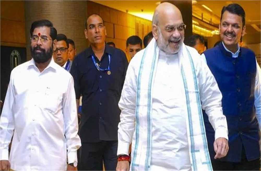 किसानों के लिए राहत पैकेज पर अमित शाह की बैठक, शिरडी में हुई मुख्यमंत्री और मंत्रियों से मुलाकात