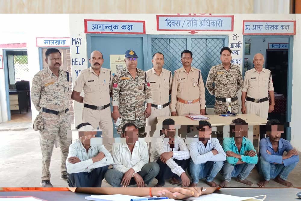 हत्या के मामले मे बमीठा पुलिस ने 6 लोगो को किया गिरफ्तार