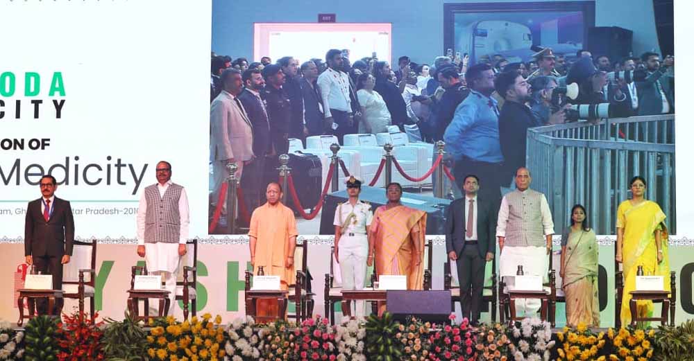 राष्ट्रपति द्रौपदी मुर्मु ने गाजियाबाद में यशोदा मेडिसिटी का किया उद्घाटन
