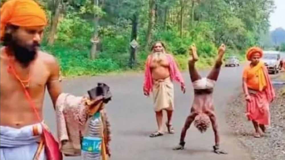 चार साल में पूरी करेंगे 3500 KM की नर्मदा यात्रा, हाथ से चलकर करेंगे साधना