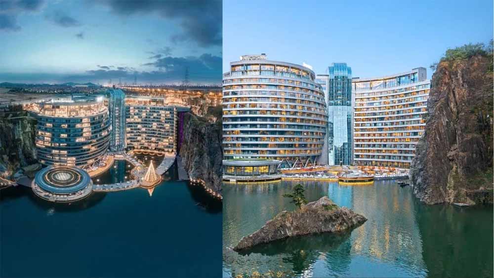 ‘इनवर्टेड ग्राउंडस्क्रेपर’: 4000 करोड़ में तैयार इस होटल के अंदर है झरने जैसी खूबसूरती