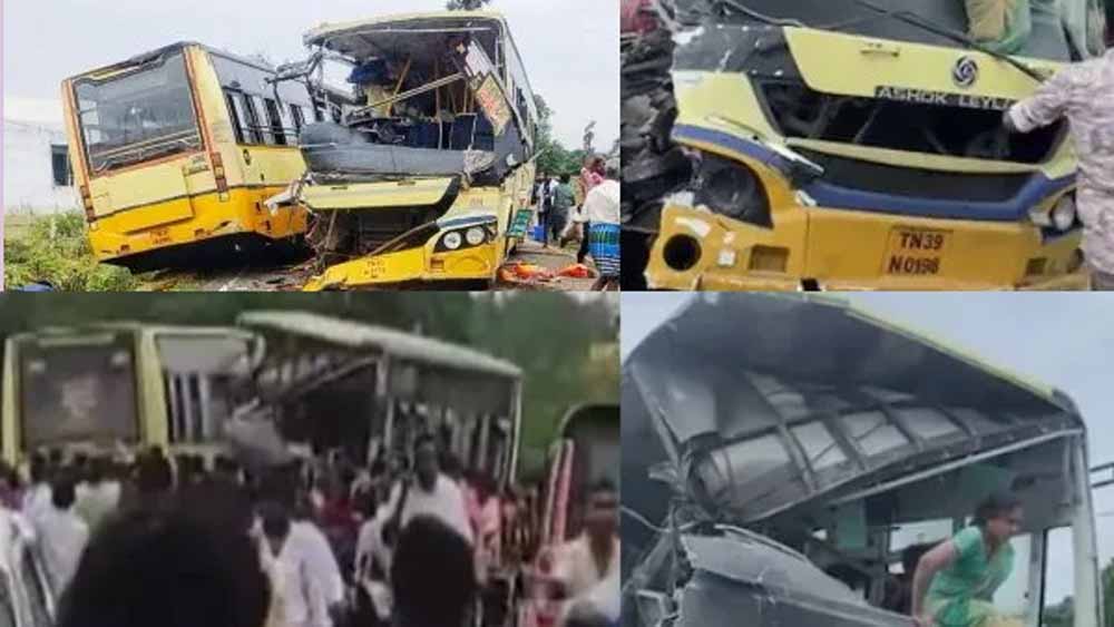 तमिलनाडु में दो बसों की आमने-सामने भिड़ंत, 11 की मौत और कई गंभीर