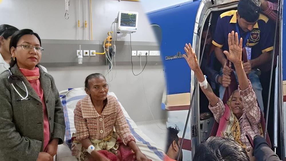 पीएम श्री एयर एम्बुलेंस से ताराबाई को उच्च स्तरीय इलाज के लिए इंदौर भेजा, परिजनों ने CM मोहन यादव को किया धन्यवाद