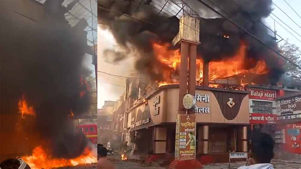 एसएस प्लाजा में आग से मचा हड़कंप, कई दुकानों को भारी नुकसान, घंटों चला रेस्क्यू ऑपरेशन