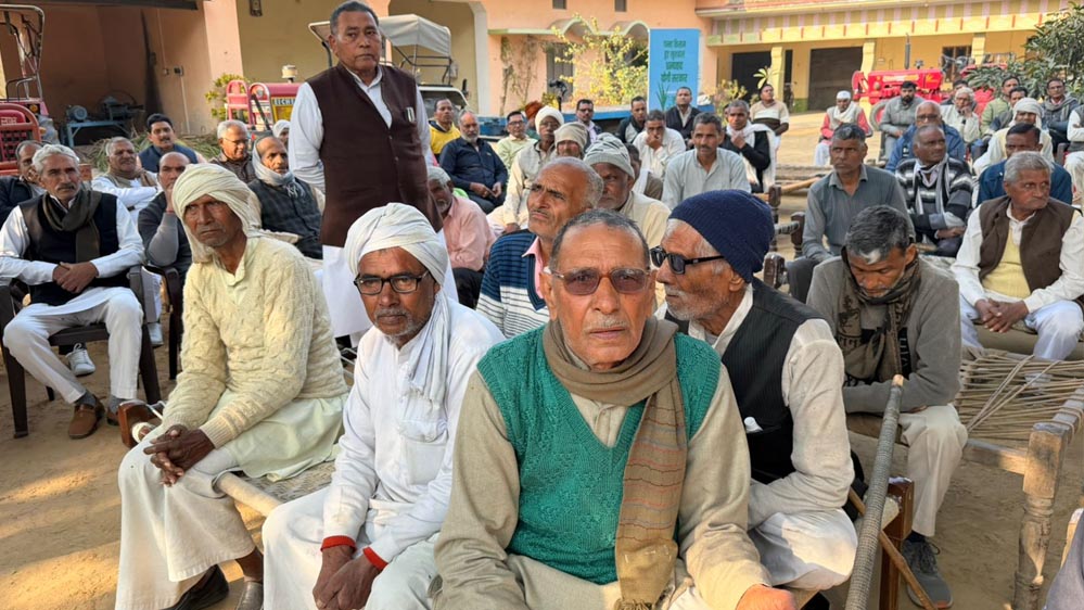 मुजफ्फरनगर के यहियापुर गांव में बुधवार को लगी ‘कृषि चौपाल’