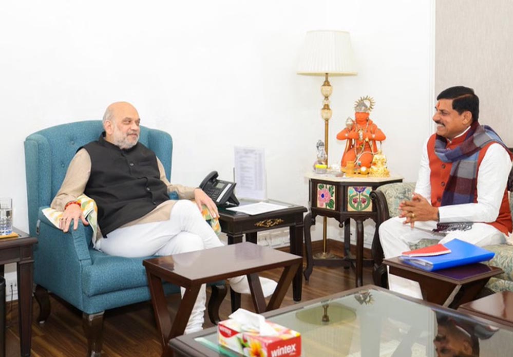 मध्य प्रदेश के सीएम मोहन यादव ने अमित शाह से की मुलाकात, राज्य की विकास योजनाओं पर चर्चा