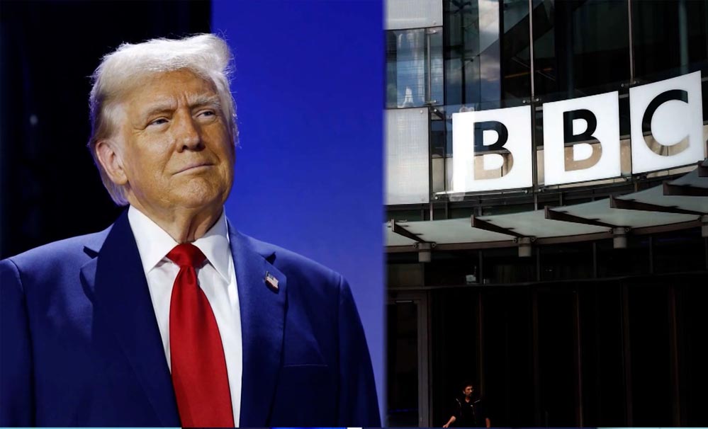 यूएस प्रेसिडेंट ट्रंप ने BBC के खिलाफ मानहानि का केस दायर किया, 10 बिलियन डॉलर का दावा