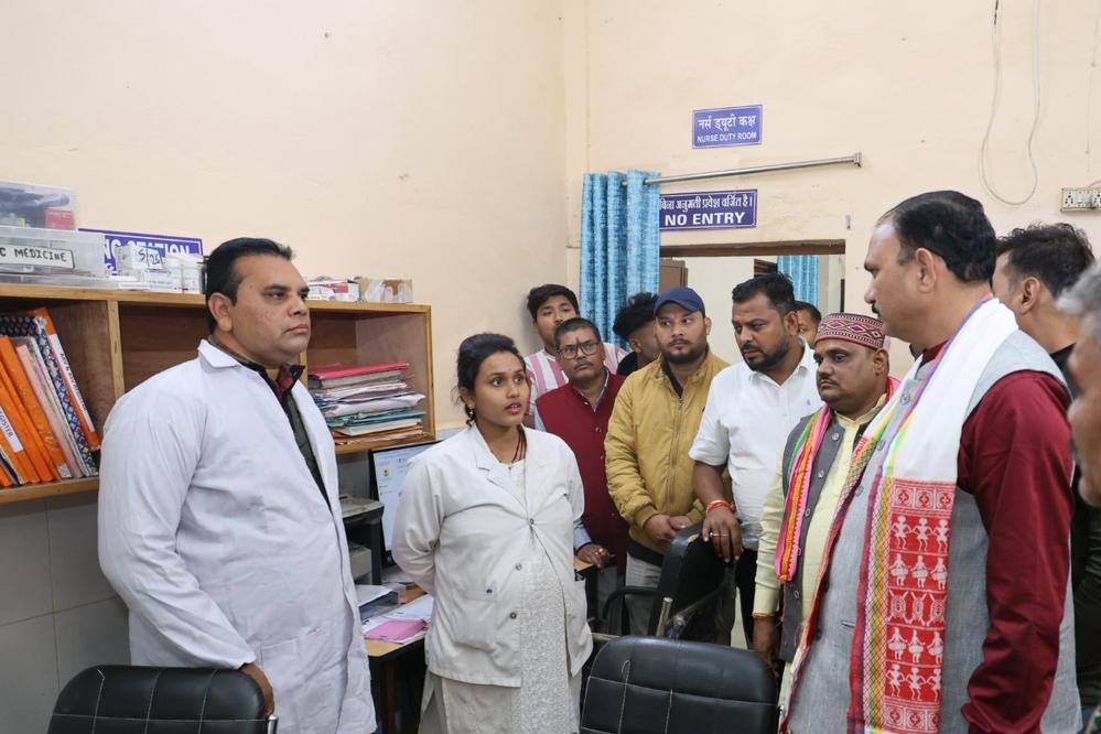 स्वास्थ्य मंत्री श्याम बिहारी जायसवाल का साजा CHC का निरीक्षण, स्वास्थ्य सुविधाओं की ली समीक्षा