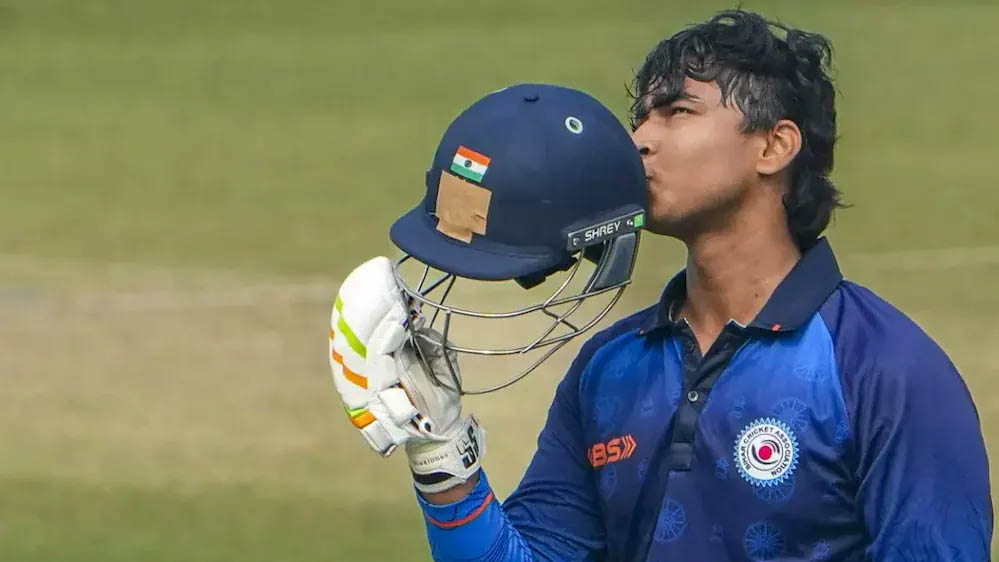 विजय हजारे ट्रॉफी: वैभव सूर्यवंशी की तूफानी पारी, 36 बॉल में बना शतक