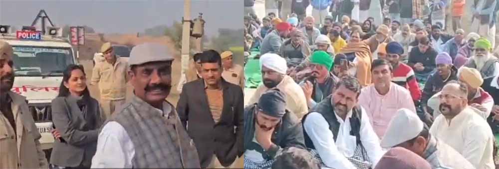 एथेनॉल फैक्ट्री को लेकर संगरिया में बवाल, किसानों की टोल प्लाजा पर नाकेबंदी