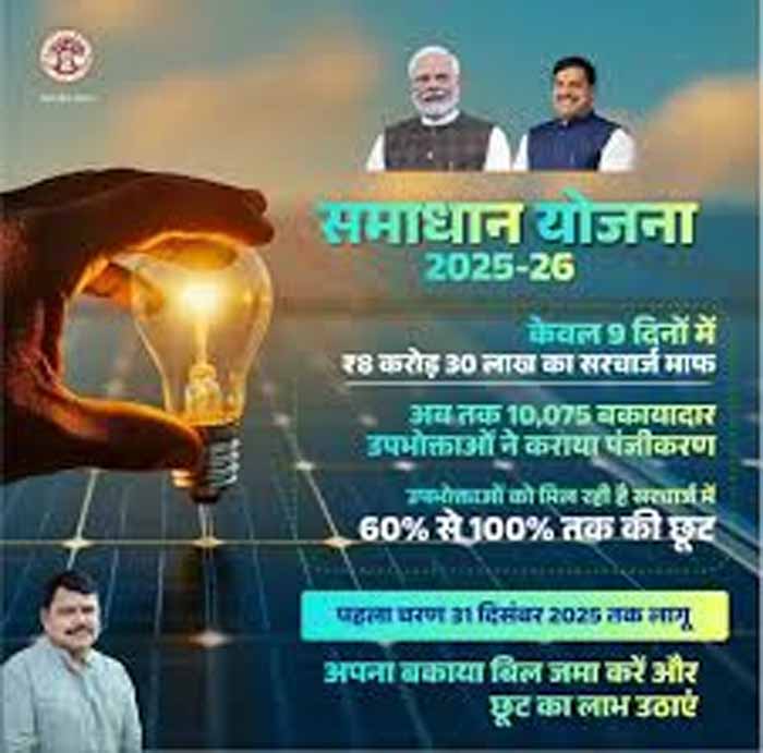 मध्य क्षेत्र में अब तक 2 लाख 46 हजार 372 बकायादार उपभोक्‍ताओं ने कराया पंजीयन