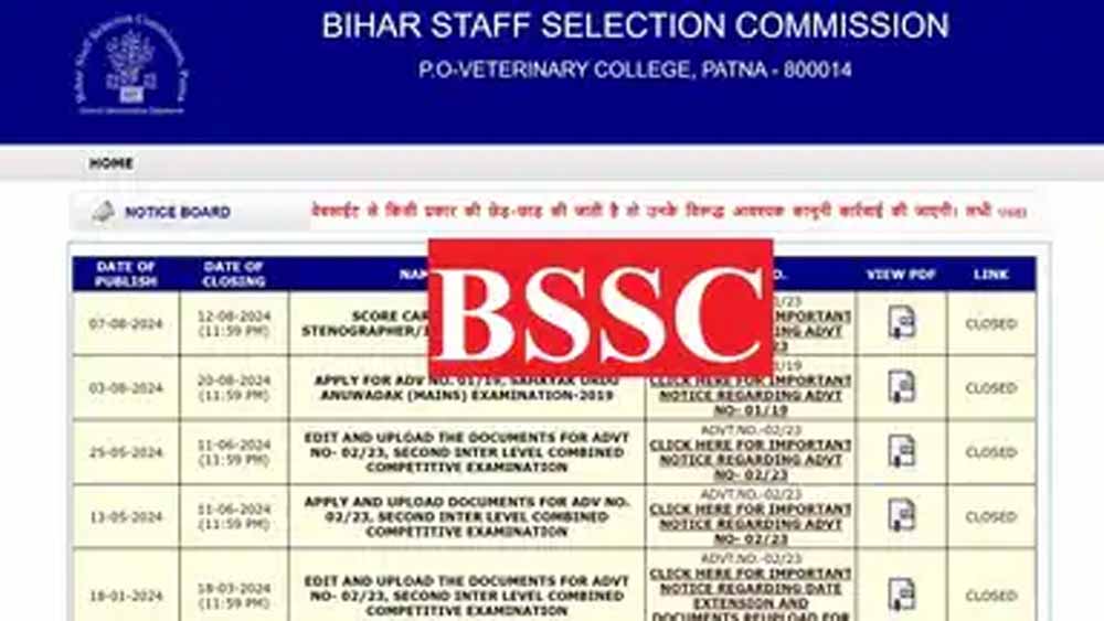 जनसेवक ग्रेड-III भर्ती: बिहार में 180 पदों के लिए दोबारा आवेदन का मौका