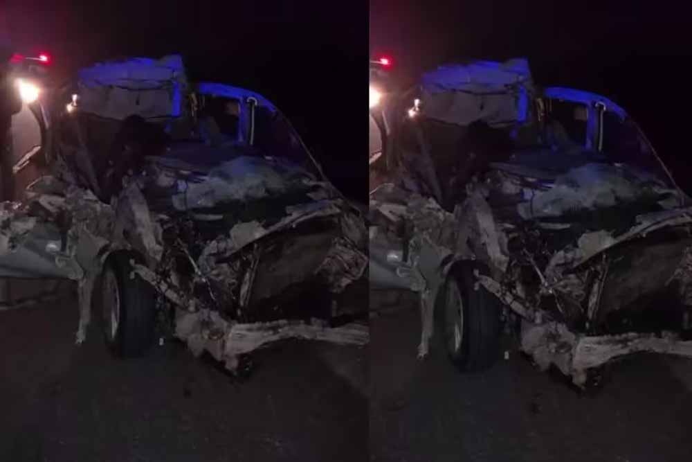 भयानक हादसा: एक्सप्रेसवे पर ट्रक ने 4 KM तक घसीटी कार, चार जिंदगियां खत्म