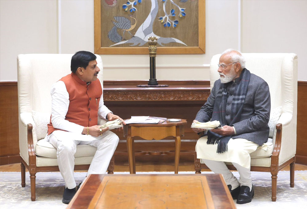 मुख्यमंत्री डॉ. यादव ने प्रधानमंत्री मोदी से नई दिल्ली में की सौजन्य मुलाकात