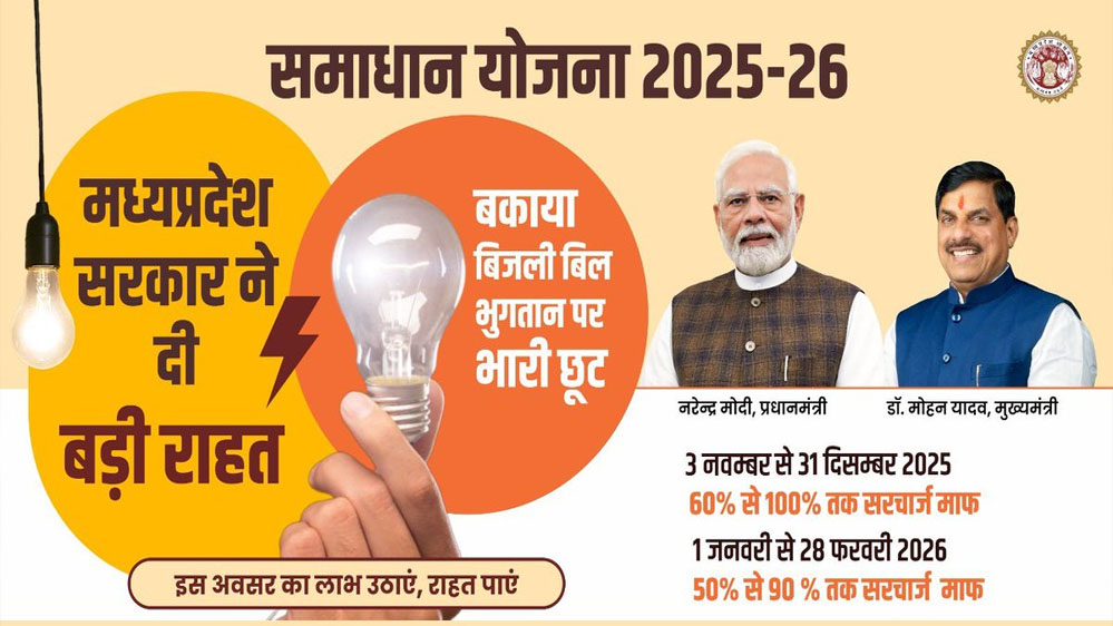 ऊर्जा मंत्री तोमर बोले: समाधान योजना के तहत ₹653 करोड़ से ज्यादा जमा, ₹281 करोड़ सरचार्ज माफ