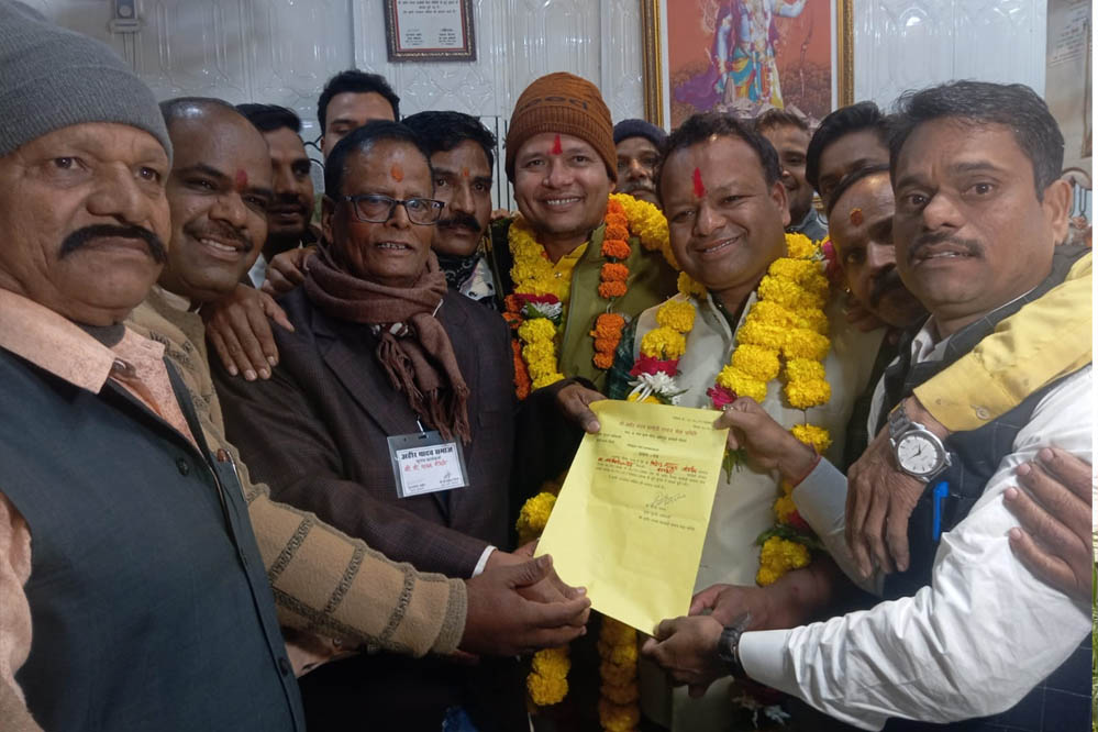 जितेंद्र 224 मत से जीते, 340 मतदाताओं ने चुना अहीरयादव समाज का नया अध्यक्ष