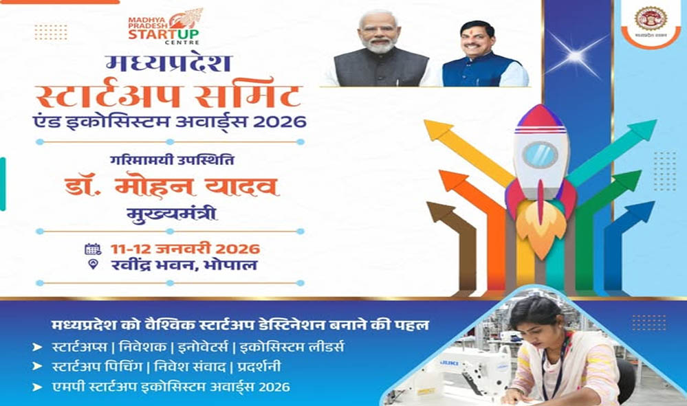 मध्यप्रदेश स्टार्ट-अप समिट: 11-12 जनवरी को आयोजित होगा, स्टार्ट-अप्स को मिलेगा समर्थन