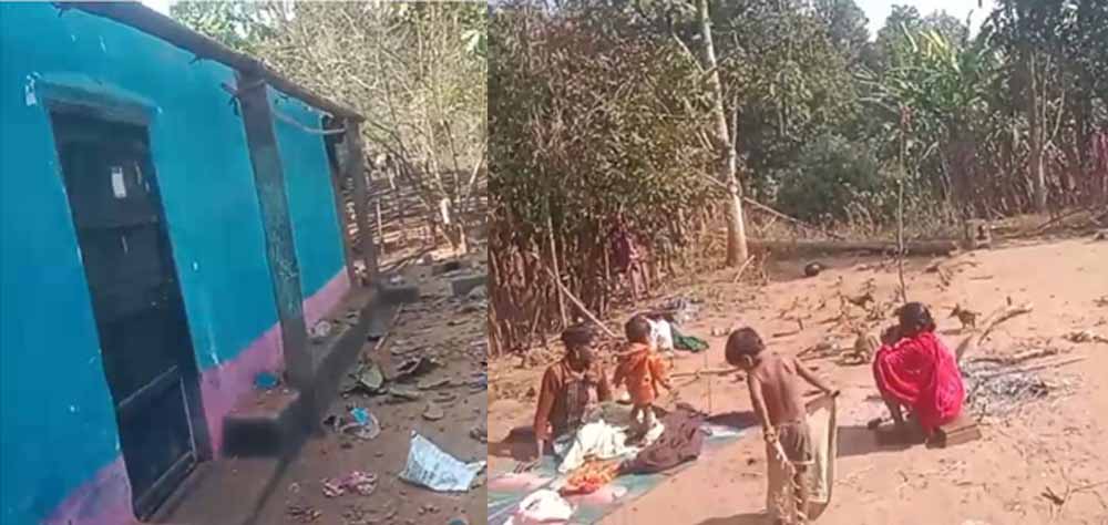 धर्मांतरण को लेकर लोगों के साथ मारपीट कर गांव से भगाया