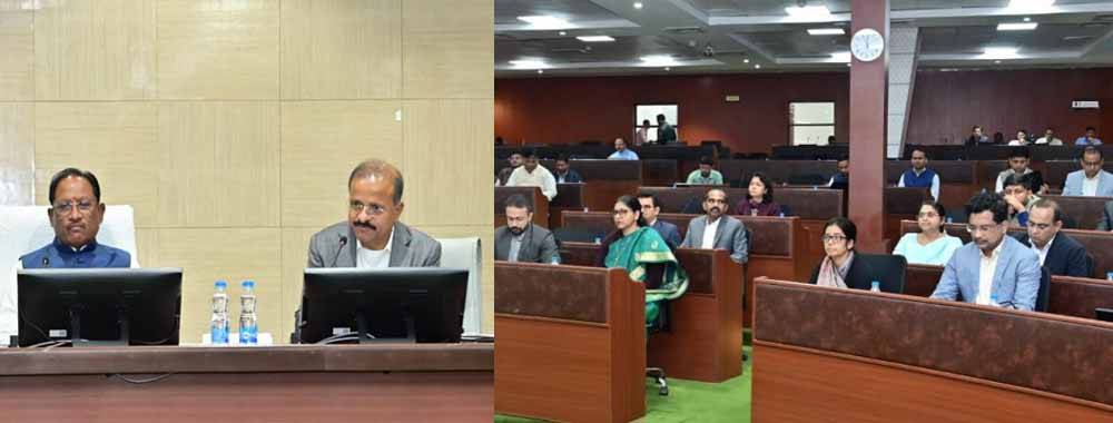 मुख्यमंत्री साय बस्तर अंचल के समग्र विकास पर केंद्रित ले रहे उच्च स्तरीय बैठक
