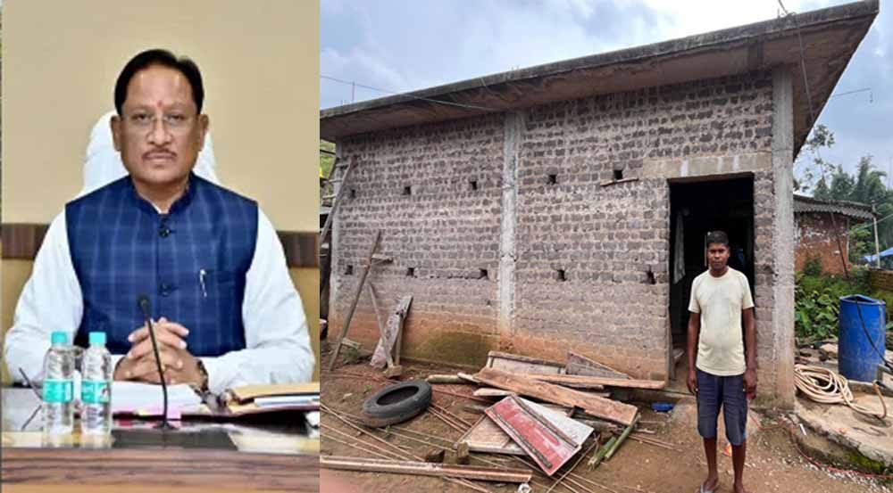 छत्तीसगढ़ में आर्थिक कमजोर परिवार को प्रधानमंत्री आवास योजना से मिला पक्का घर