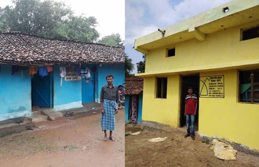 हेमचंद के परिवार को मिला प्रधानमंत्री आवास योजना में  पक्का घर