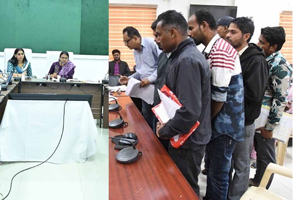 गौरेला पेंड्रा मरवाही में जनदर्शन में 33 लोगों ने कलेक्टर को दिए आवेदन