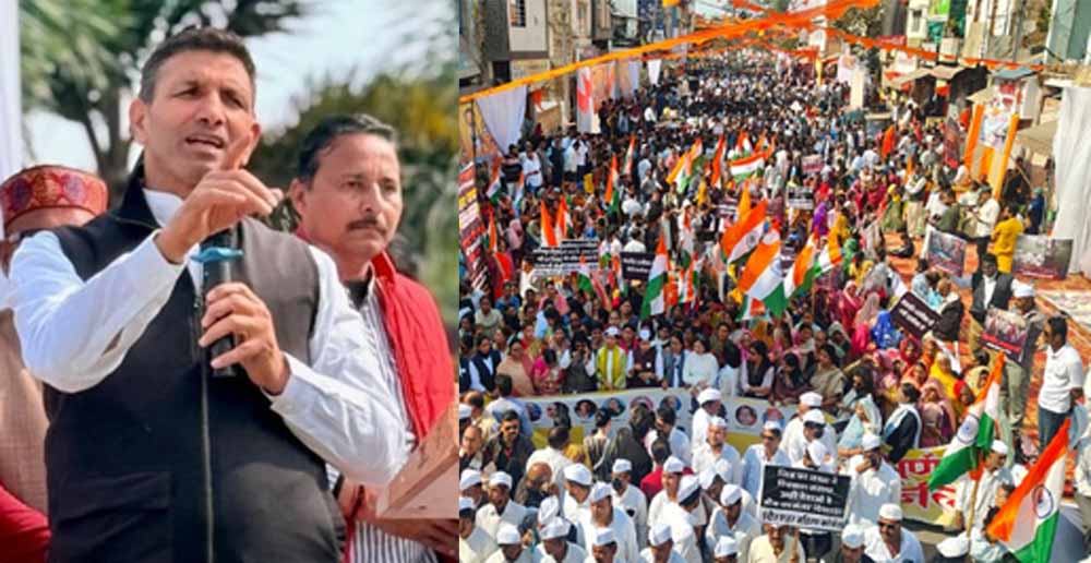 इंदौर में भागीरथपुरा कांड पर कांग्रेस ने दिग्विजय सिंह के नेतृत्व में निकली न्याय यात्रा