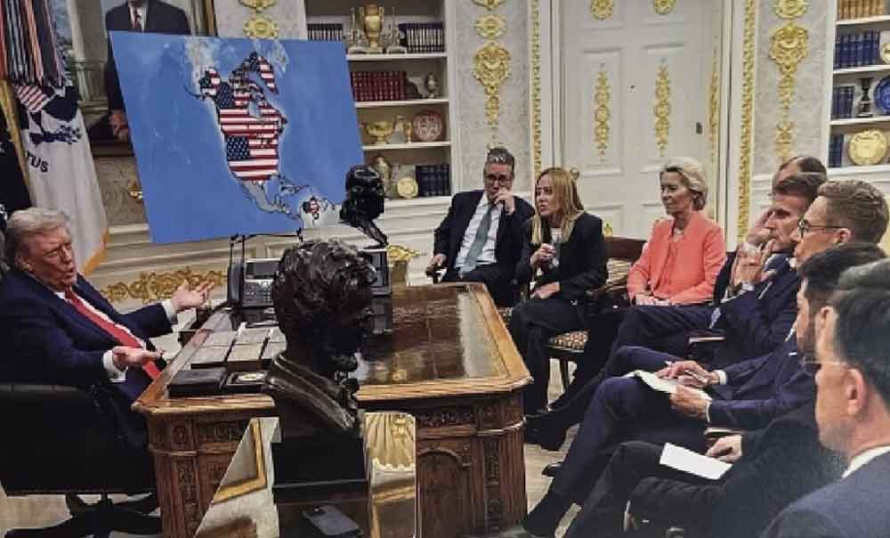 ट्रंप का वर्चुअल वार! ग्रीनलैंड पर सोशल मीडिया से जताया अमेरिकी दावा, पड़ोसी देशों तक गया संदेश