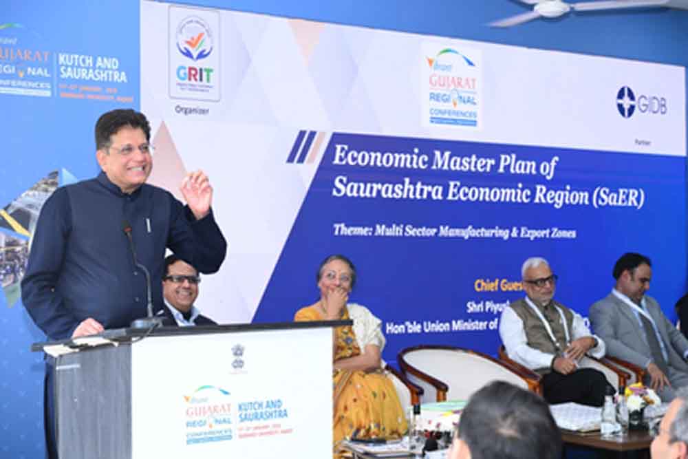 विकसित भारत के लक्ष्य में गुजरात की अहम भूमिका, निवेश-उद्योग को मिलेगी नई रफ्तार : पीयूष गोयल