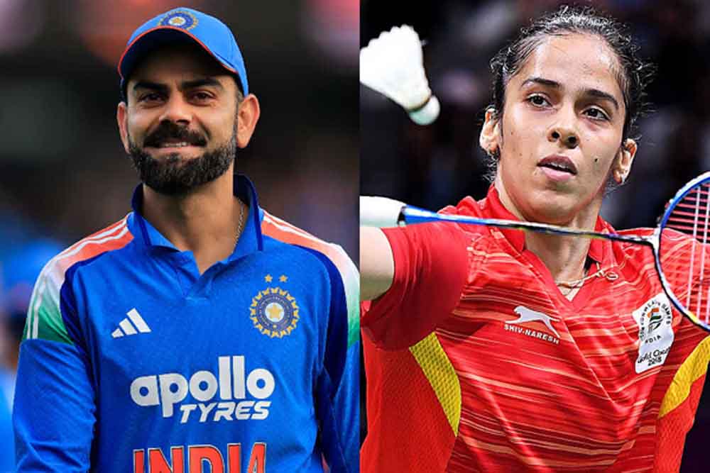 साइना नेहवाल की उपलब्धियों पर विराट कोहली का खास संदेश, बोले– देश को आप पर नाज़ है